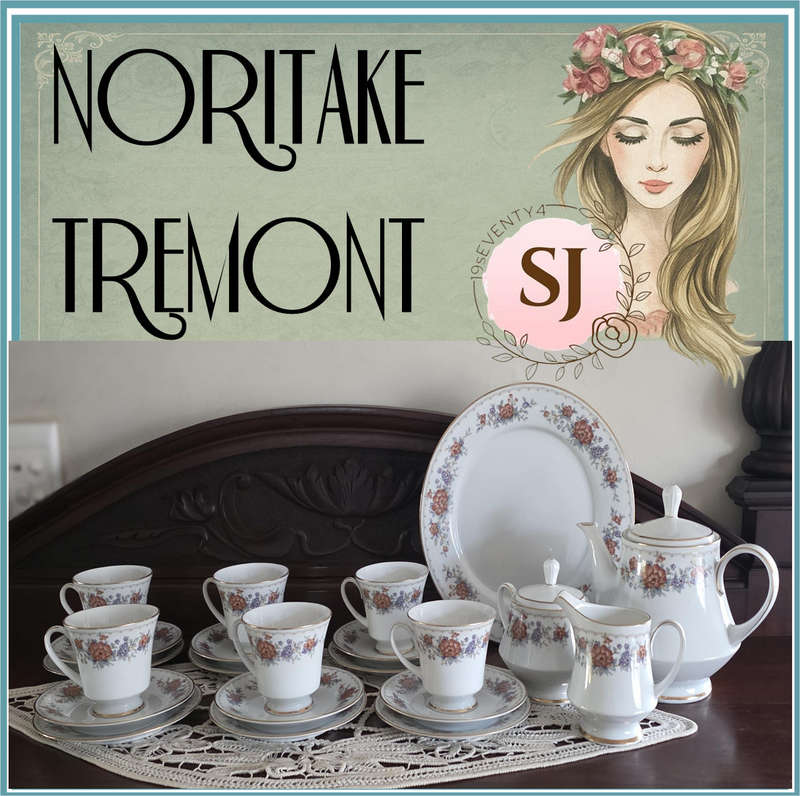 NORITAKE TREMONT 3081 | Elegant Contemporary Fine China Tea Set  Sri Lanka