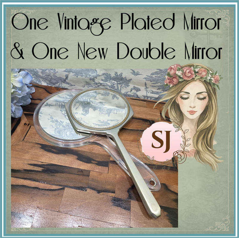 Mirror Mirror, Then and Now | Vintage Plated & Double-Sided Duo |