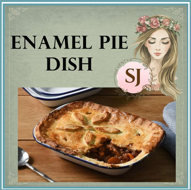 ENAMEL PIE DISH | HOME | KITCHEN |