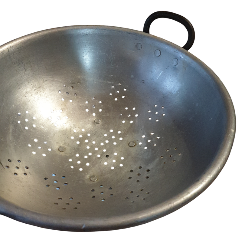 Vintage Large Aluminum Colander | Very Heavy and Solid |