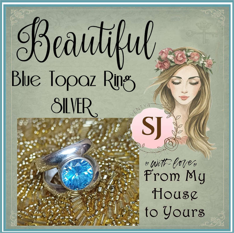Blue Topaz Ring | SILVER |