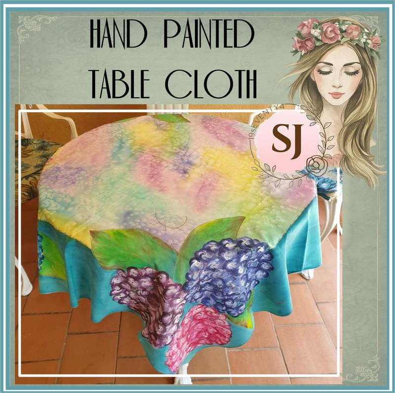 HAND PAINTED TABLE CLOTH