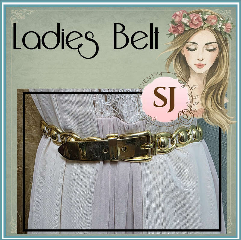 Ladies  Gold Metal Belt