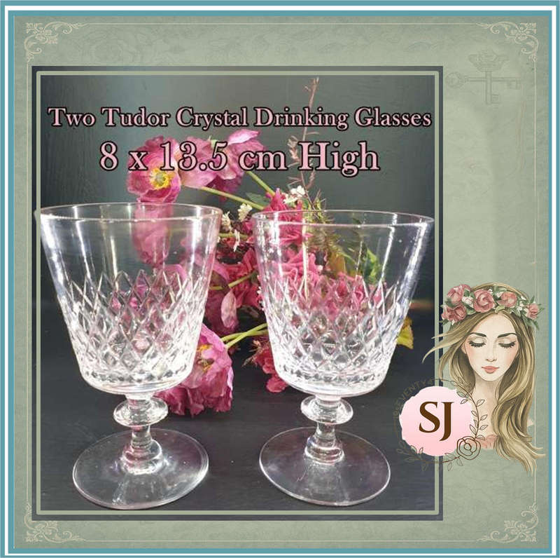 Two Crystal Drinking Glasses