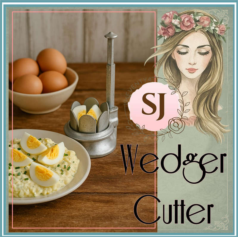 Wedge Wedger Cutter Mid Century Dinner Silver Aluminum Caesar Potato Salad Food Prep