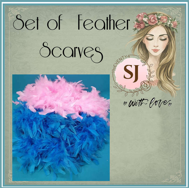 2 Ladies Scarves | Approximately 2 meters each | FEATHERS