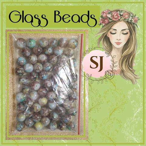A packet of glass beads