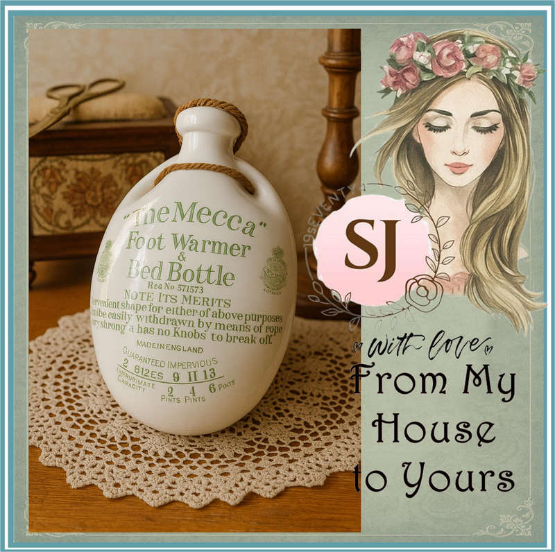 Antique Stoneware Hot Water Bottle & Foot Warmer