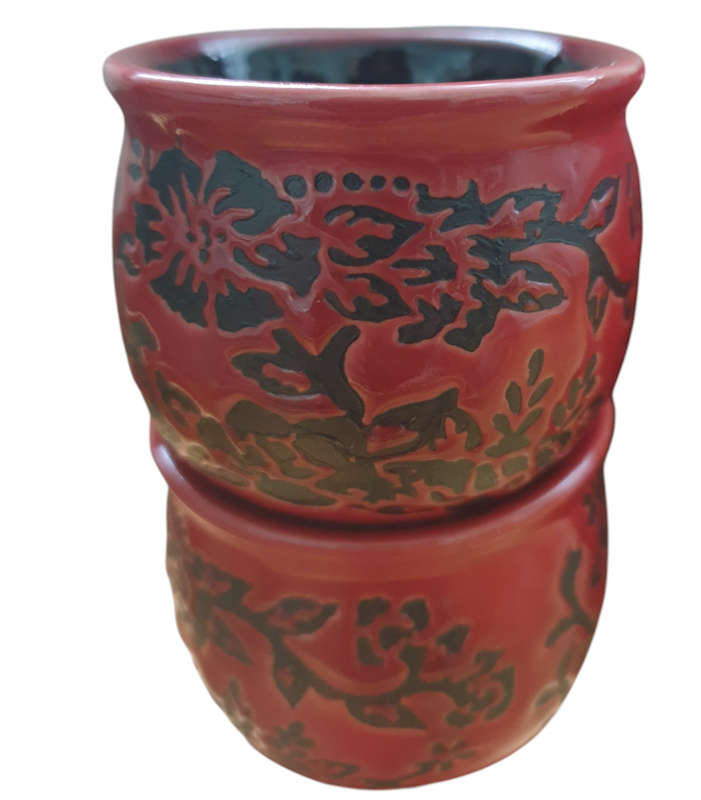 ORIENTAL TEA SET WITH TRAY
