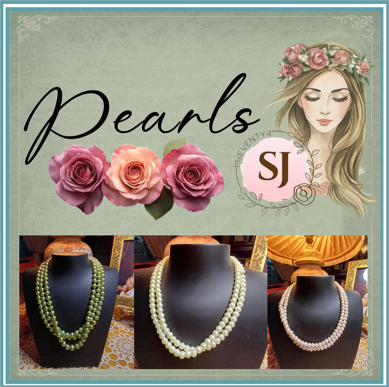 3 sets of Pearls Faux
