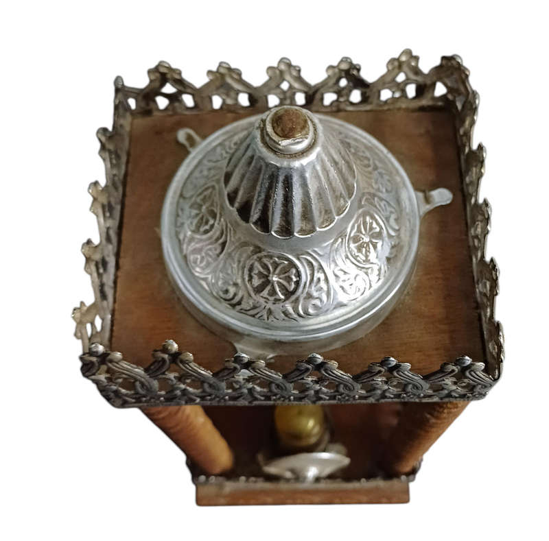 Rare Vintage 1950s Virgin Mary Night Light | Orthodox Religious Lamp | 22 cm High