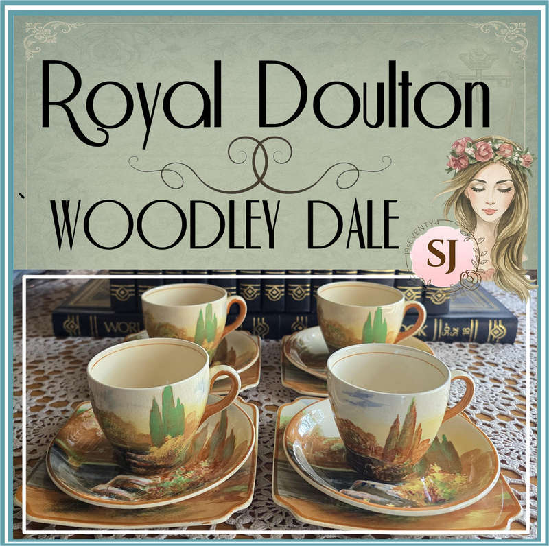 4 ROYAL DOULTON ` WOODLEY DALE` TEA TRIO SETS
