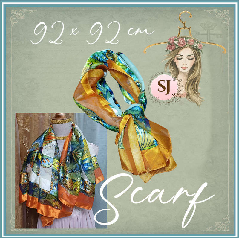 Scarf | 92 x 92 cm | With Style and Grace, From My Atelier to Yours |