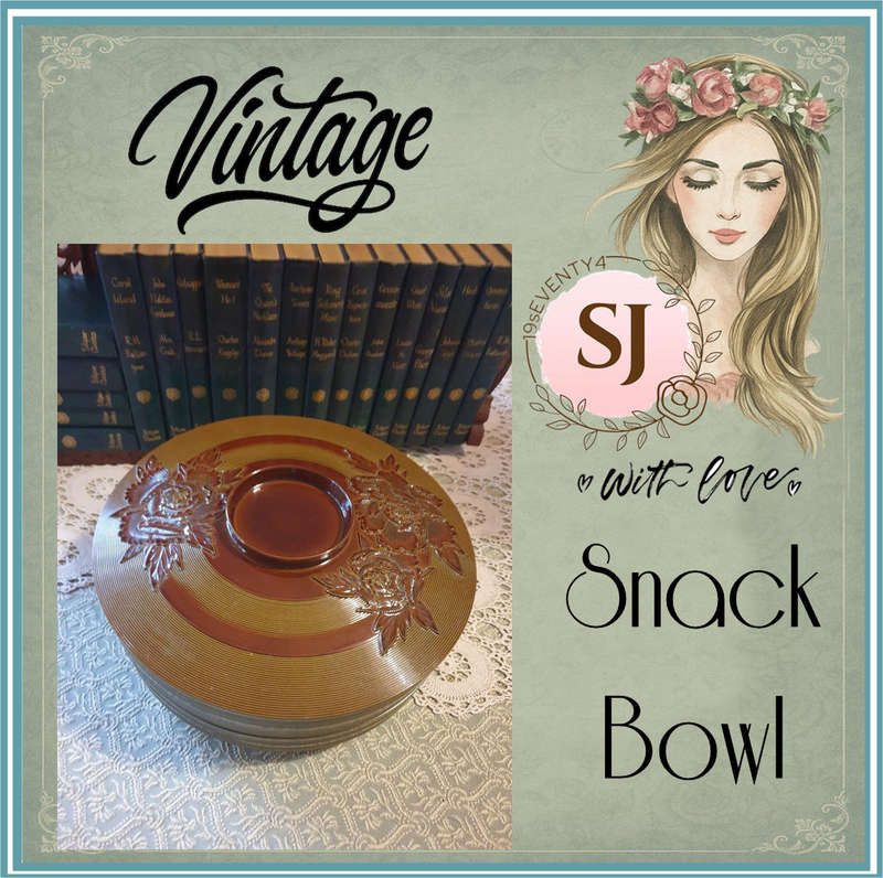 Vintage Made in Japan hard plastic snack bowl