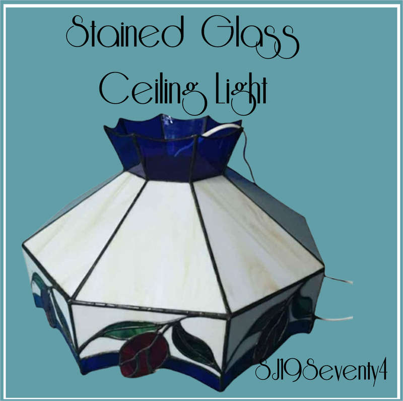 a Gorgeous Stain Glass Ceiling Light Shade