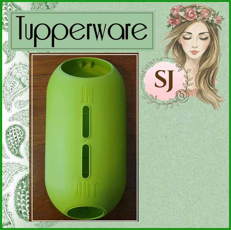 TUPPERWARE | PLASTIC BAG HOLDER | GREEN | KITCHEN |