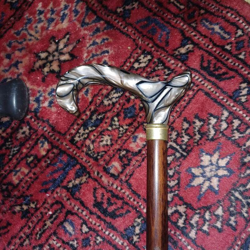 Set of 3 Vintage Walking Sticks  Mixed Styles  Great Condition