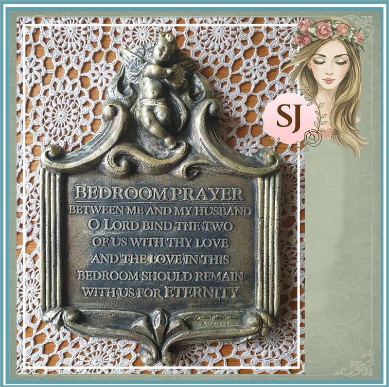BEDROOM PRAYER WALL PLAQUE | PLASTER OF PARIS | WALL DECOR | BEDROOM |