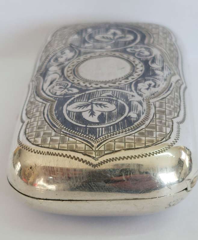 Impressive 1888 Russian imperial nielo silver cigarette case 82.1g Value R7950