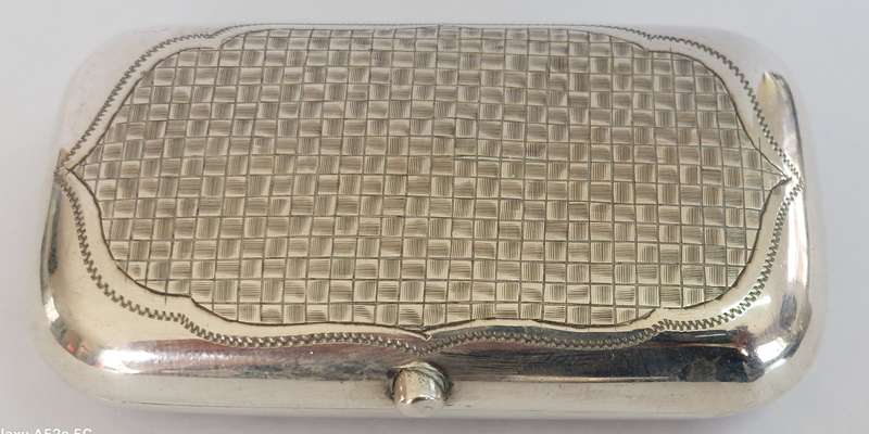 Impressive 1888 Russian imperial nielo silver cigarette case 82.1g Value R7950