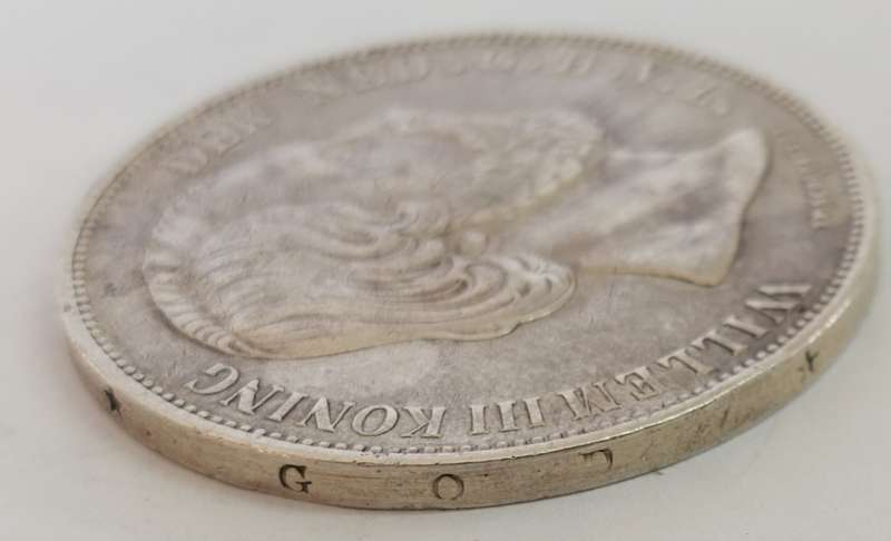 Amazing 94.5% silver 1874 2½ Guilden Willem III coin Value R1200