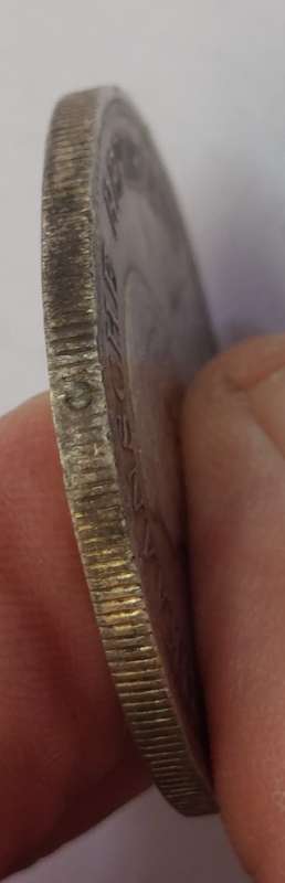 Rare 1892 single shaft kruger 5 shilling 28.1g Exmount coin