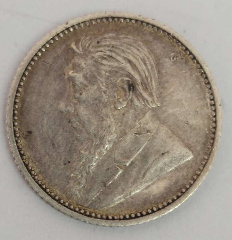 Rare!! 1893 kruger 6 pence coin
