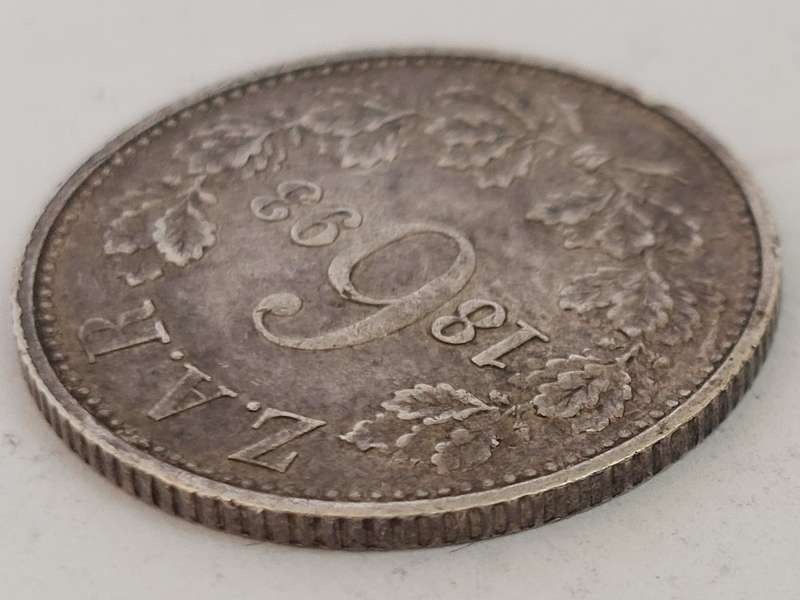 Rare!! 1893 kruger 6 pence coin