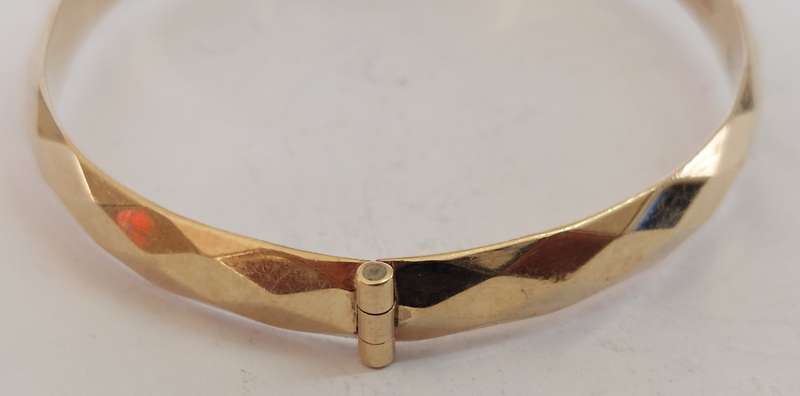 Wow!! Vintage L&co  9ct gold metal core bangle 17.7g value R1950
