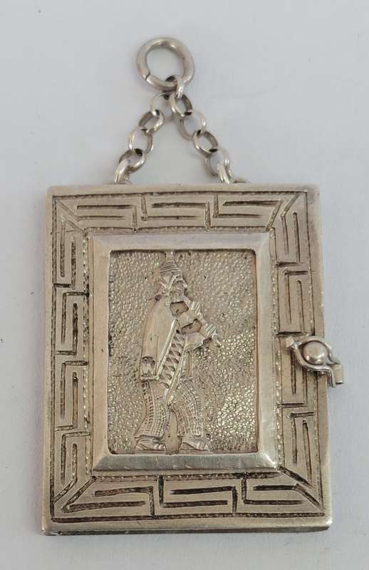 Amazing vintage sterling silver book form locket 11.4g