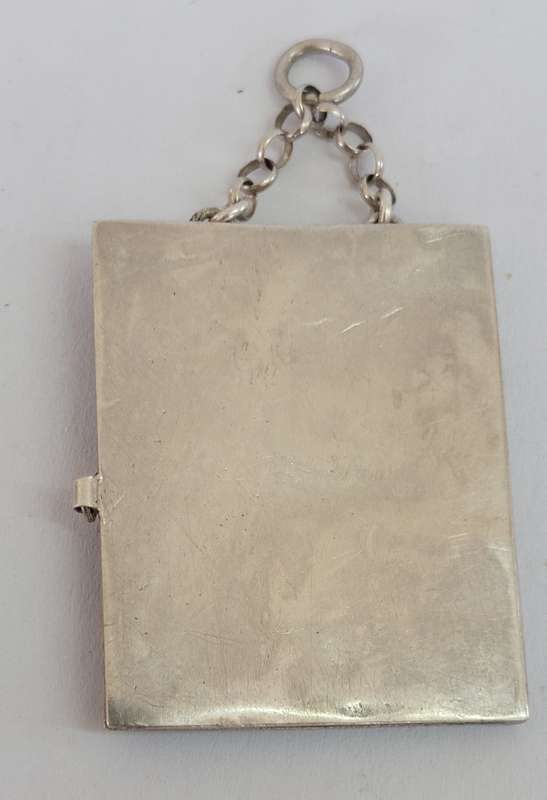 Amazing vintage sterling silver book form locket 11.4g