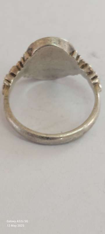 Rare vintage sterling silver amethyst ring 3.1g