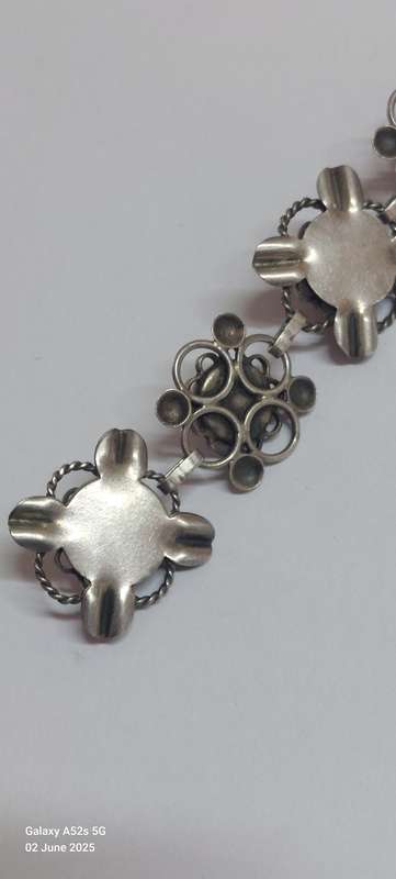 Sterling silver multi stone bracelet