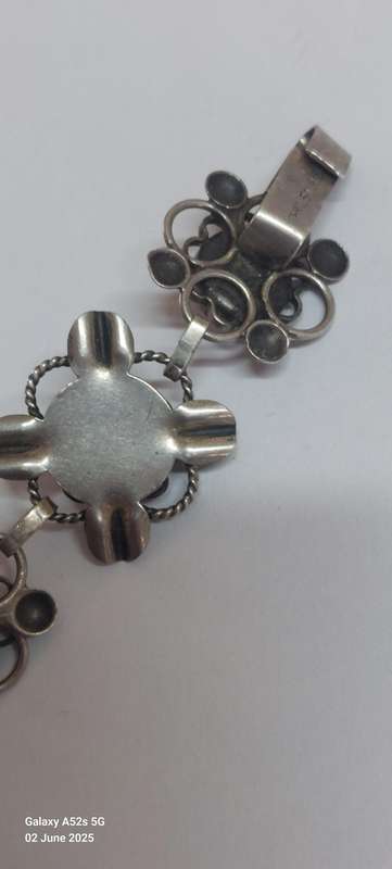 Sterling silver multi stone bracelet