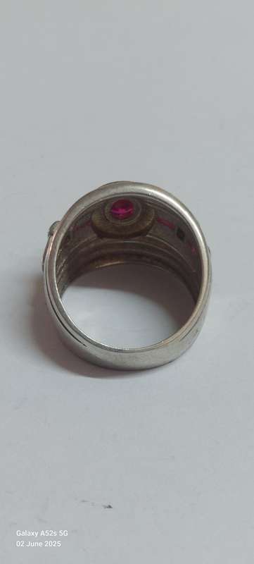 Sterling Silver Ruby Ring 10.5g Spectacular Large