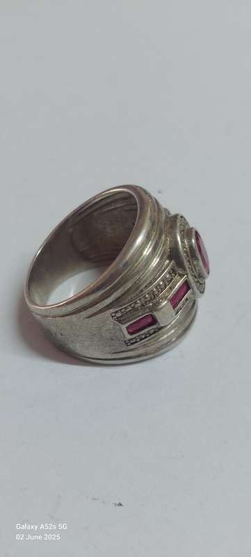 Sterling Silver Ruby Ring 10.5g Spectacular Large