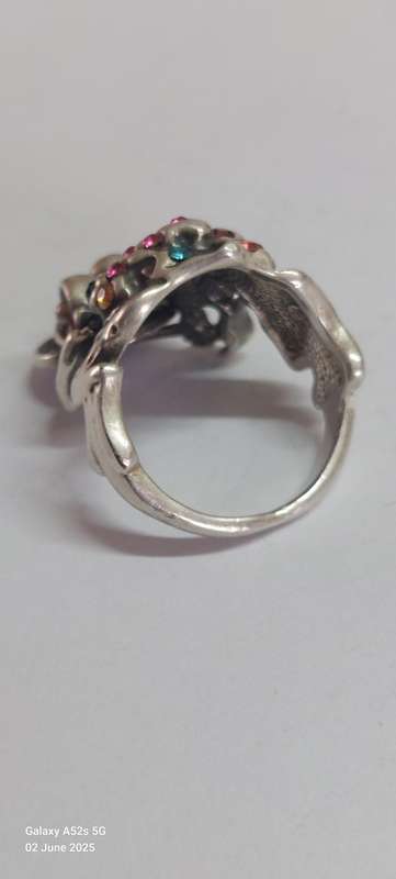 Amazing!! Large Chinese fortune money frog sterling silver ring 12.2g Value R2500