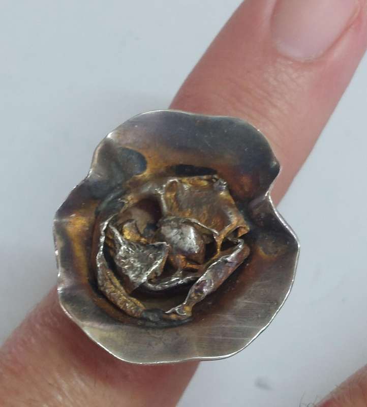 Rare!! Designer Jens Peter's Clausen Iceland sterling silver ring 9.2g Value R2500