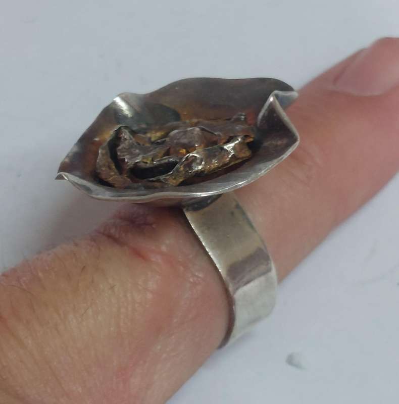 Rare!! Designer Jens Peter's Clausen Iceland sterling silver ring 9.2g Value R2500