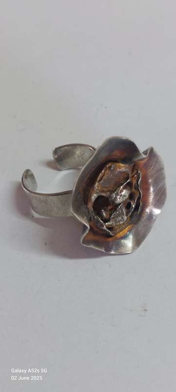 Rare!! Designer Jens Peter's Clausen Iceland sterling silver ring 9.2g Value R2500