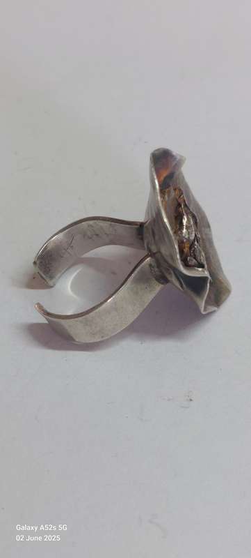 Rare!! Designer Jens Peter's Clausen Iceland sterling silver ring 9.2g Value R2500