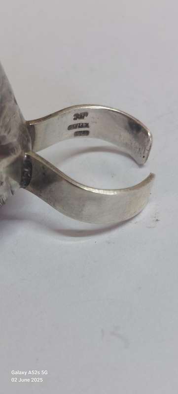 Rare!! Designer Jens Peter's Clausen Iceland sterling silver ring 9.2g Value R2500