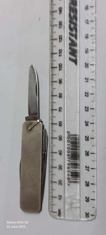 Early 20th century 900 silver multi knife circa 1905 25.5g
