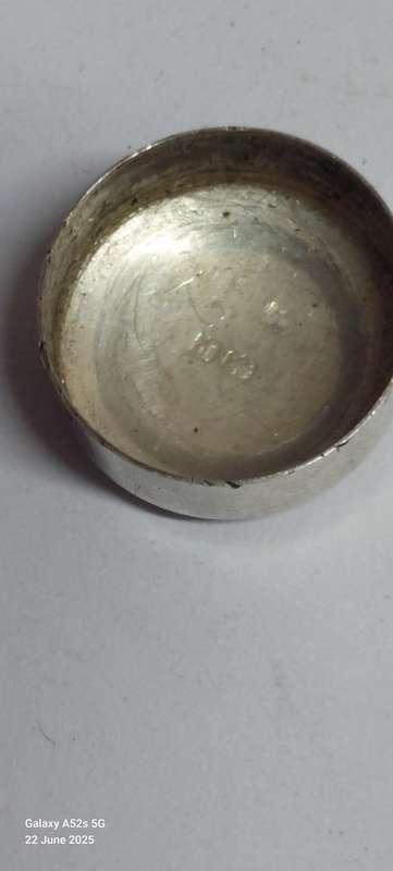 Exquisite 1914 Birmingham silver & amber cigarette holder with case Value R1500