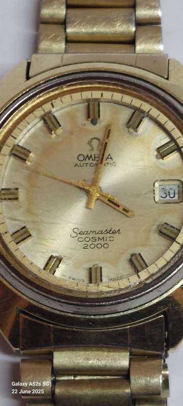 Wow!! Omega Seamaster Cosmic 2000 automatic gold plated watch Working Value R12500