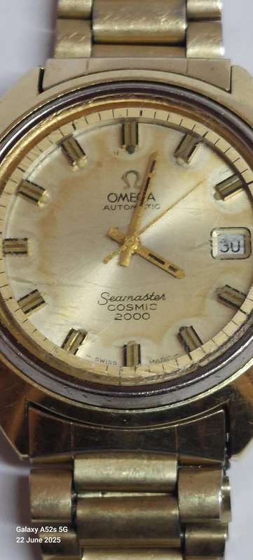 Wow!! Omega Seamaster Cosmic 2000 automatic gold plated watch Working Value R12500