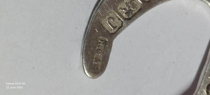 Rare!! 1933 Birmingham silver Good Luck horse shoe pendant 4.0g