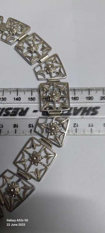 Spectacular 1930's 20mm sterling silver necklace 73.2g AMAZING!!