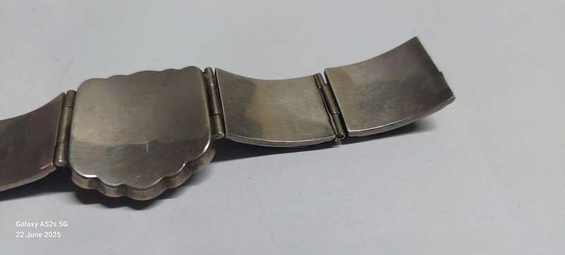 19th century Scottish sterling silver mixed stone bracelet Value R6500