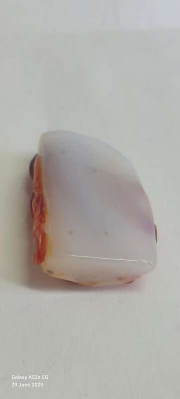 Exquisite late 19th century Chinese agate carving of a fisherman circa 1890's Value R3000